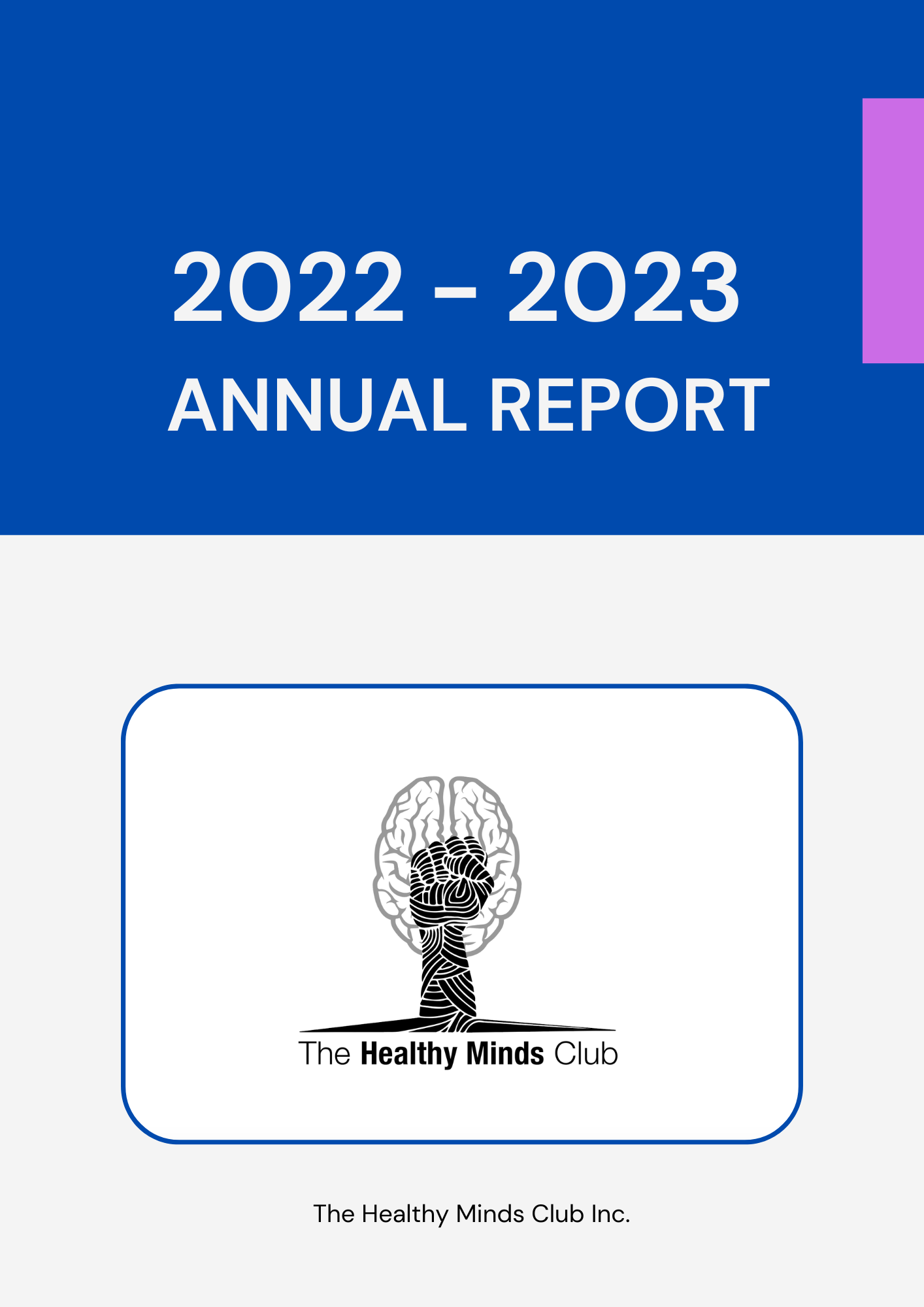 Annual Report 2022 – 2023 cover